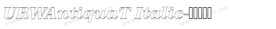 URWAntiquaT Italic字体转换